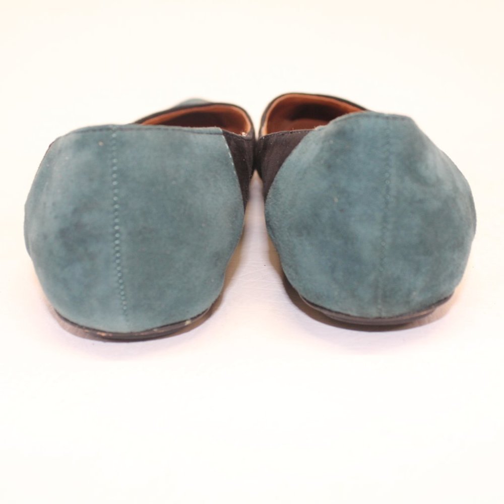 Corso Como Multicolored Suede Zipper Embellishment Ballet Flats #126 - Picture 8 of 11